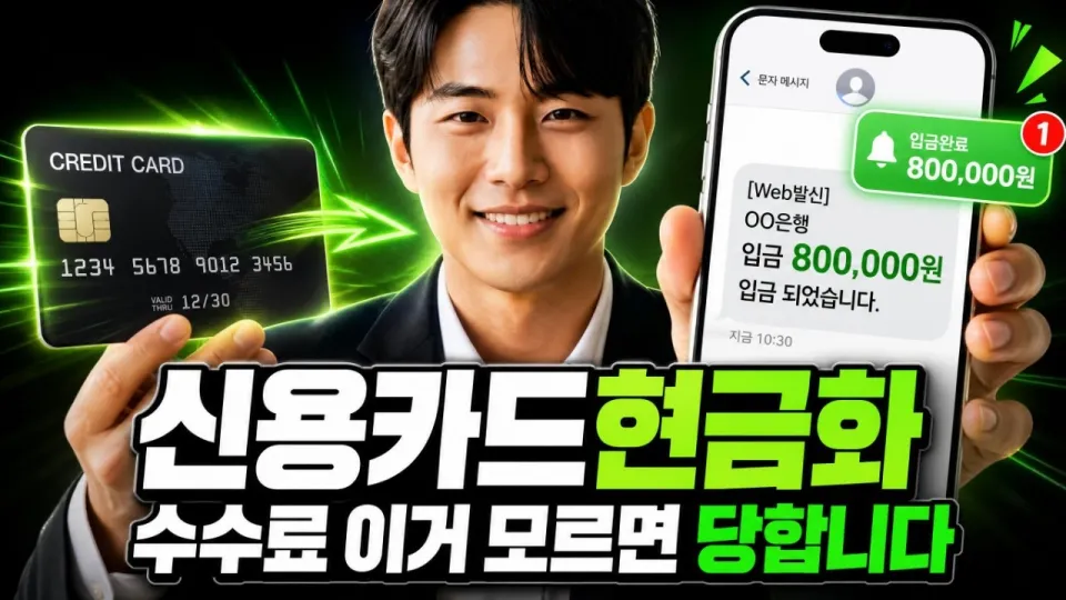 2026년 신용카드현금화 수수료 안전하게 확인하는 3단계 자가 검증법